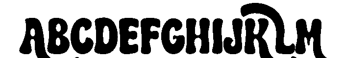 Pink Retro Font UPPERCASE