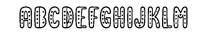 Pinkora Font UPPERCASE