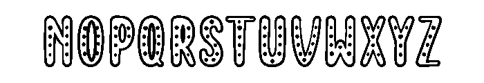 Pinkora Font UPPERCASE