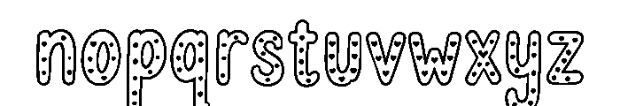 Pinkora Font LOWERCASE