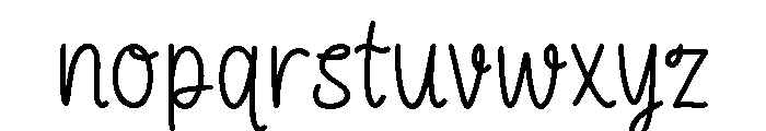 Pinky Bloom Font LOWERCASE