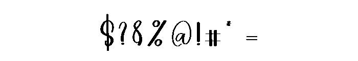 Pinky School Font OTHER CHARS
