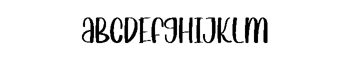 Pinky School Font UPPERCASE