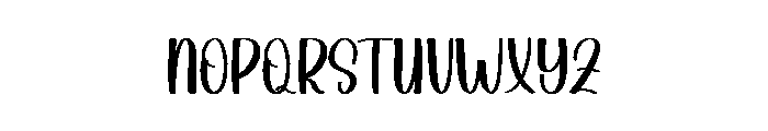 Pinky School Font LOWERCASE
