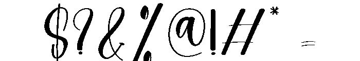Pinky Slinky Font OTHER CHARS