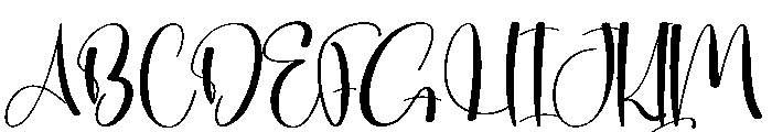 Pinky Slinky Font UPPERCASE