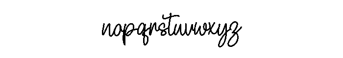 Pinkys Font LOWERCASE