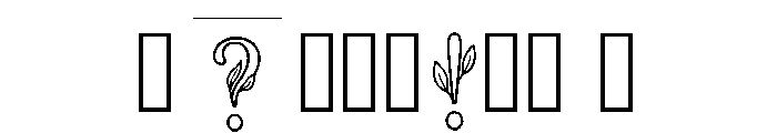 Pinus Regular Font OTHER CHARS