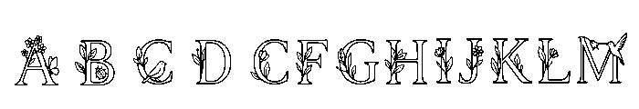 Pinus Regular Font UPPERCASE
