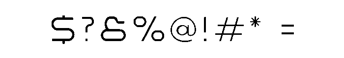 Pionare-Thin Font OTHER CHARS