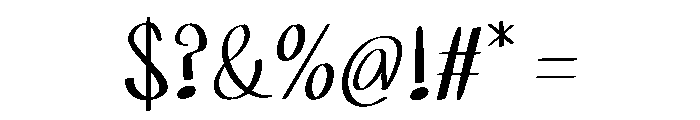 PiperBen Font OTHER CHARS