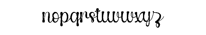 Pipi Designer Font LOWERCASE