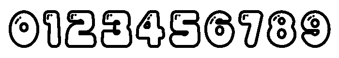 Pipo Soda Outline Shiny Font OTHER CHARS