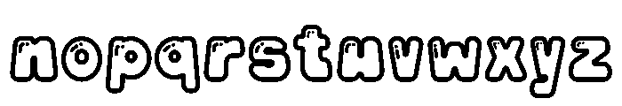 Pipo Soda Outline Shiny Font LOWERCASE