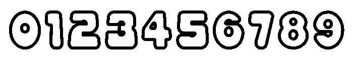 Pipo Soda Outline Font OTHER CHARS