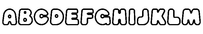 Pipo Soda Outline Font UPPERCASE