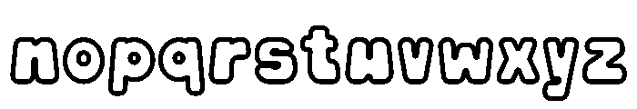 Pipo Soda Outline Font LOWERCASE