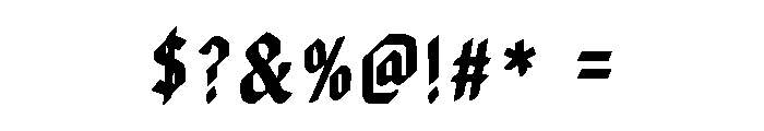 Pirata One Font OTHER CHARS