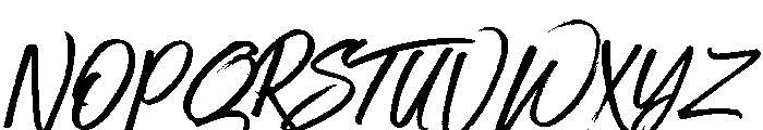 Pistachio Brush Regular Font UPPERCASE