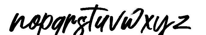 Pistachio Brush Regular Font LOWERCASE