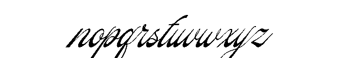 Pitholica Delicate Italic Font LOWERCASE