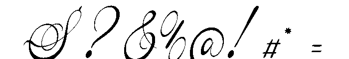 Pitholica Delicate Font OTHER CHARS