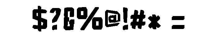 Pixel Breaker Regular Font OTHER CHARS