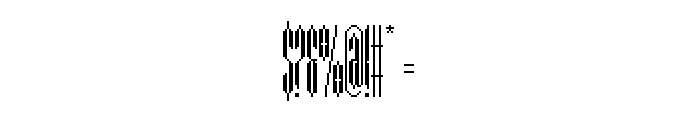 Pixel Condensed Font OTHER CHARS