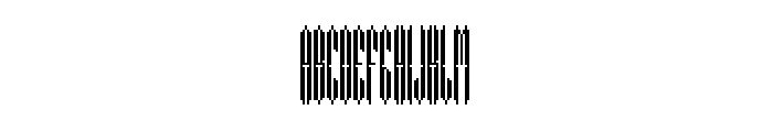 Pixel Condensed Font UPPERCASE