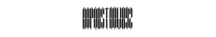 Pixel Condensed Font UPPERCASE
