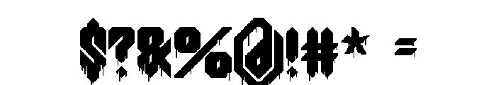 Pixel Demon Flowing Font OTHER CHARS