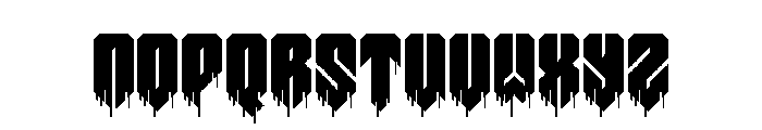 Pixel Demon Flowing Font UPPERCASE
