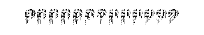 Pixel Demon Pattern Font LOWERCASE