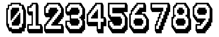 Pixel Forge 3D Regular Font OTHER CHARS