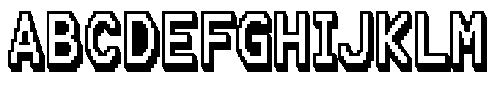Pixel Forge 3D Regular Font UPPERCASE