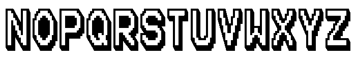 Pixel Forge 3D Regular Font UPPERCASE