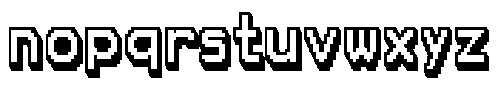 Pixel Forge 3D Regular Font LOWERCASE