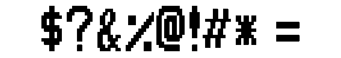Pixel Forge Regular Font OTHER CHARS