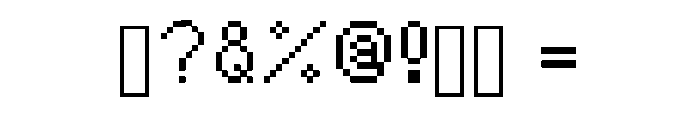 Pixel Perfect Regular Font OTHER CHARS