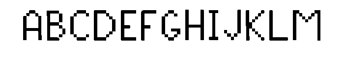 Pixel Perfect Regular Font UPPERCASE