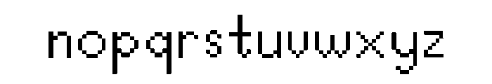 Pixel Perfect Regular Font LOWERCASE
