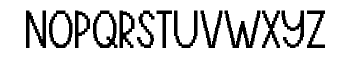 Pixel Thin Electro Regular Font UPPERCASE