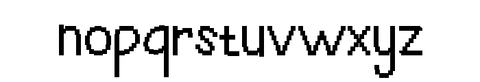 Pixel Thin Electro Regular Font LOWERCASE