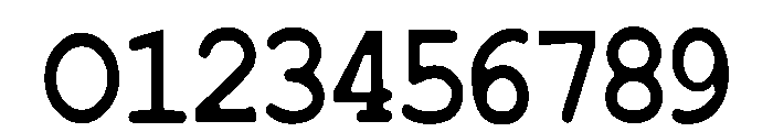 Pixel Typewriter Regular Font OTHER CHARS