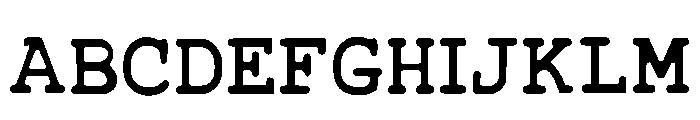 Pixel Typewriter Regular Font UPPERCASE