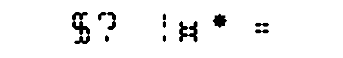 Pixelarc Regular Font OTHER CHARS