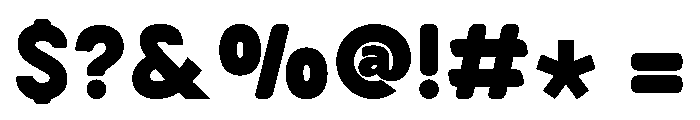 Pizzaroo Regular Font OTHER CHARS