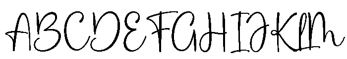 pinky girl Regular Font UPPERCASE