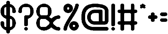 PIXEL ROUND Bold otf (700) Font OTHER CHARS