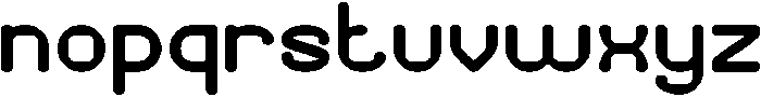 PIXEL ROUND Bold otf (700) Font LOWERCASE